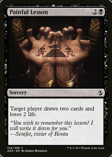 4 Painful Lesson 4x x4 - NM - Amonkhet - SPARROW MAGIC mtg