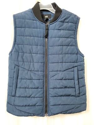 H&m Mens Navy Puffer Gilet H&M Lightweight Puffer Jacket