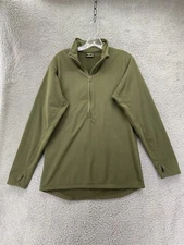 Condor Base II Zip Pullover Men's Size Medium Green Half Zip Thumbholes