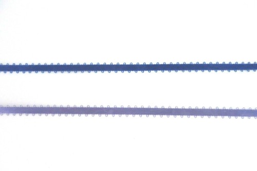 2 - 50 YARD SPOOLS - 3/16" DOUBLE-FACED PICOT RIBBON - ROYAL BLUE, GRAPE - Picture 6 of 7