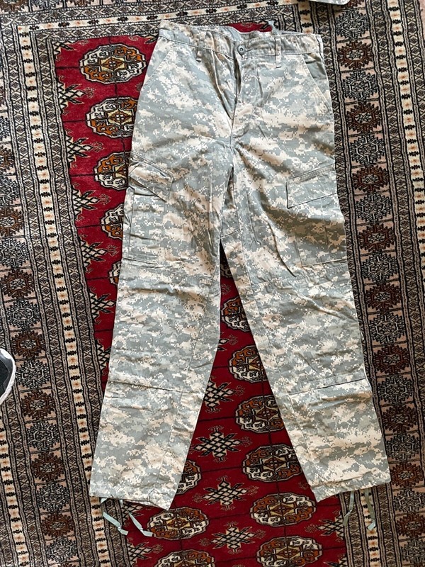 M/L US Army by Tullahoma Multi Digi Camo Combat Cargo Insect Repellent Pants S/L