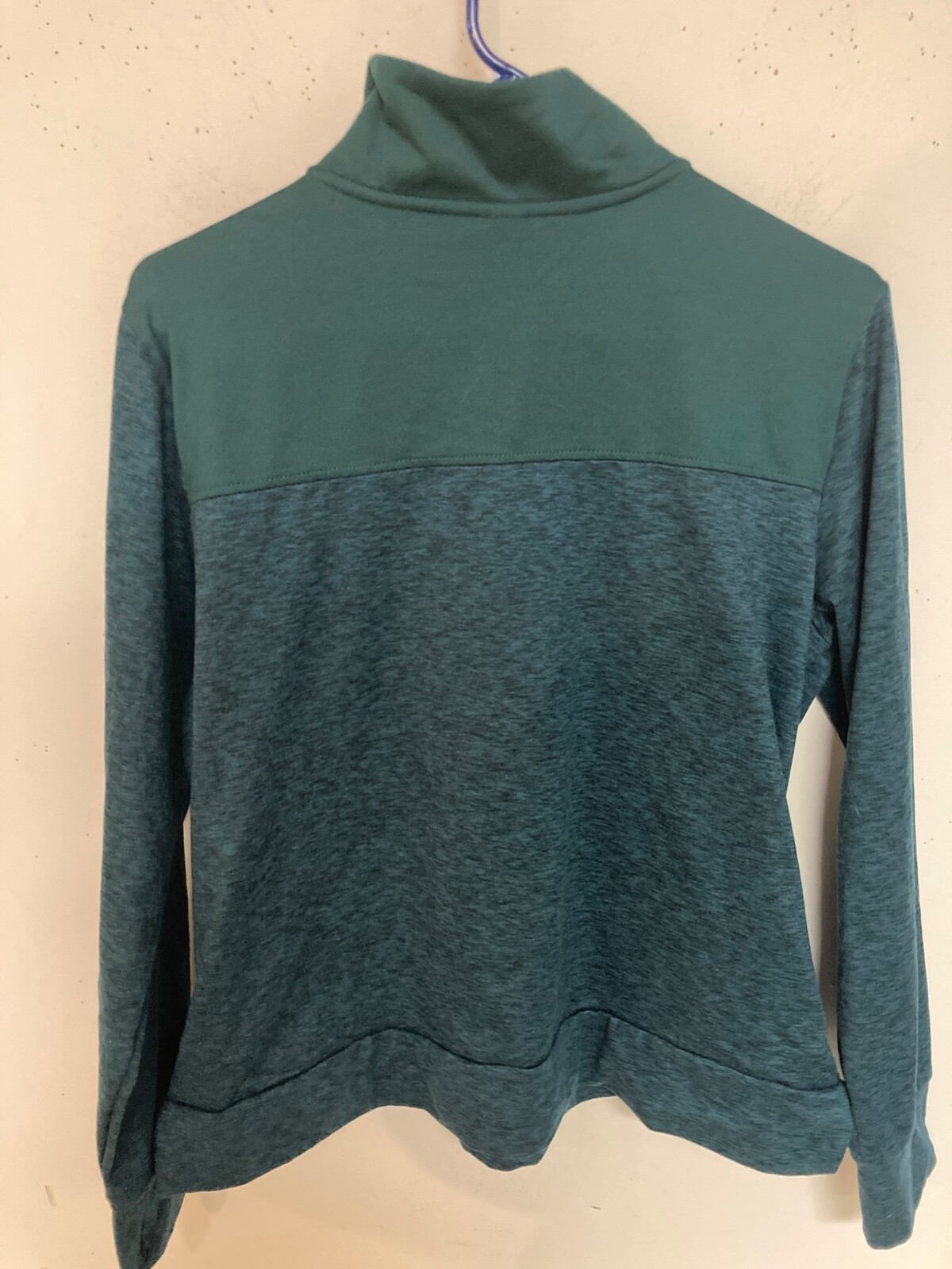 AVIA Women’s Textured HalfZip DARK TEAL Pullover Lightweight Top SIZE