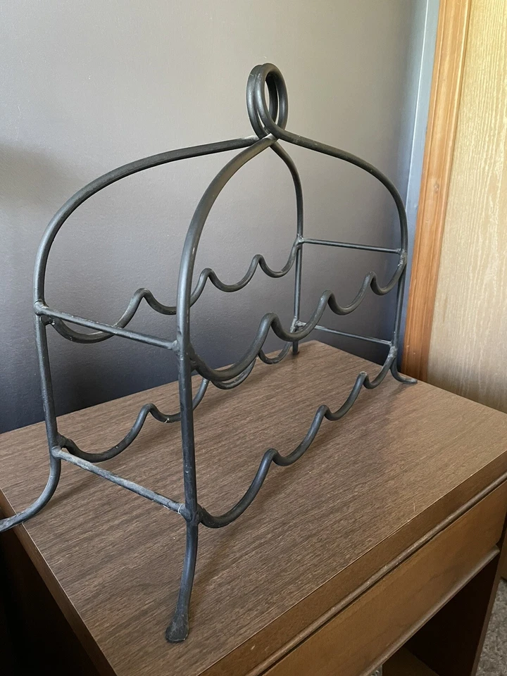 Estuche Hierro Estante para Vinos Foto 2 de 2