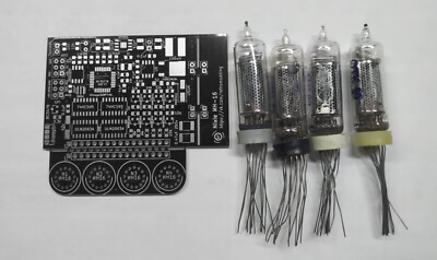 Nixie tube handwatch kit. PCB with NEW IN-16 Tubes