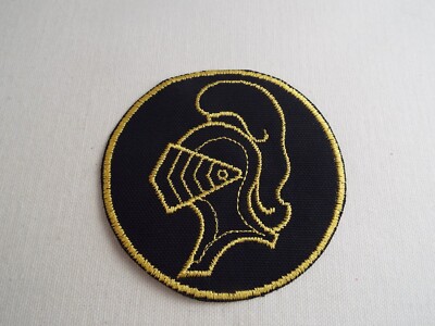 Medieval Knight Helmet 3-3/4'' Embroidery Iron-on Patch (E38)