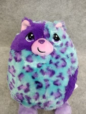 Misfittens Cat 9" Plush Purple Blue Cheeta Basic Fun Stuffed Animal Kitty