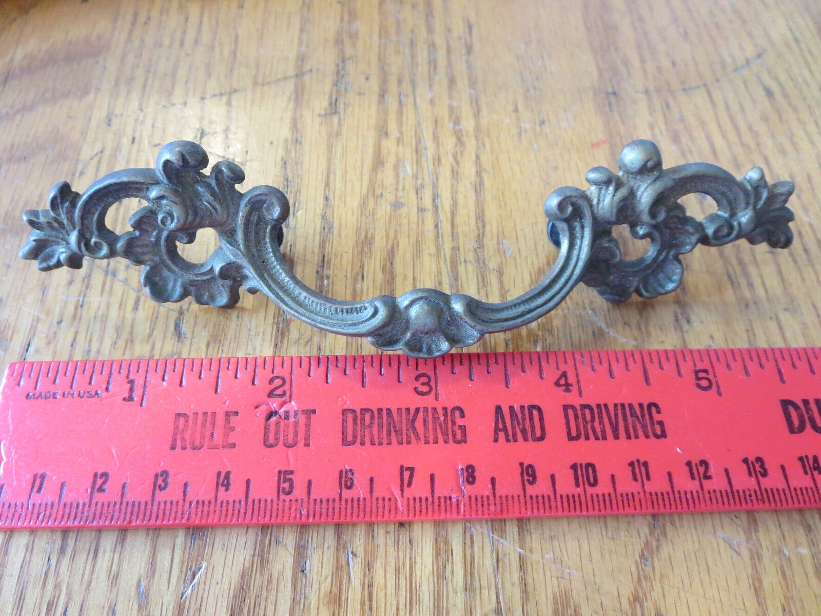 Antique Drawer Handle Pull Victorian Dresser or Desk Ornate Brass Bronze 53/4" eBay