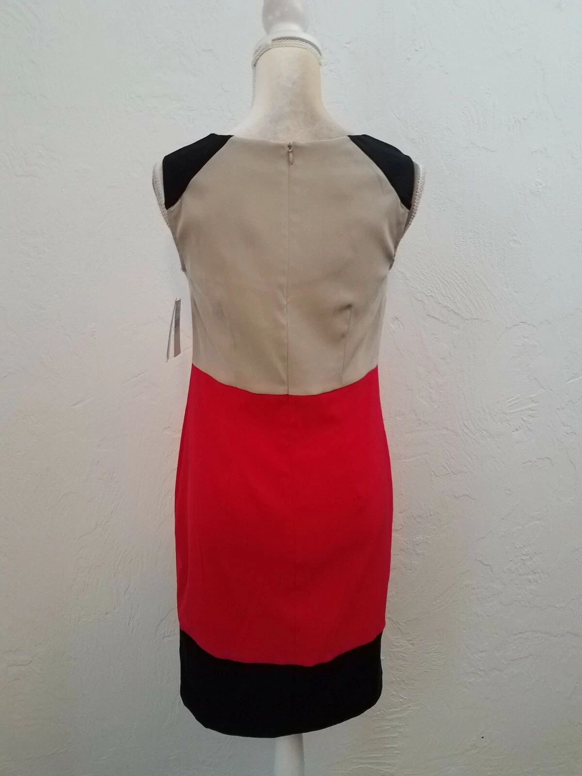 ABITO TUBINO ALYX LIMITED DONNA TG 6 NERO ROSSO COLORBLOCK CARRIERA NUOVO CON ETICHETTE