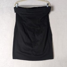Wild Fable Junior's Black Lace Up Strapless Sexy Mini Dress Size L
