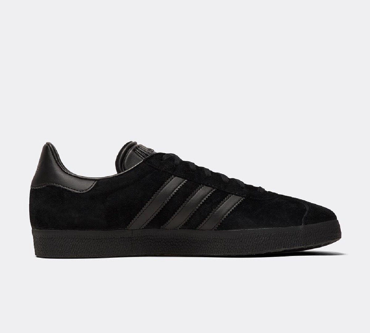 Adidas Gazelle Men's All Black Lace Up Suede Classic Sneakers Trainers eBay