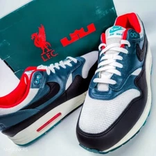 Nike Air Max 1 PRM US 13 Mens White/Black/Green Rare Lebron Retro FB8914 100 New