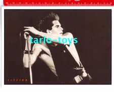 LITFIBA - Piero Pelu'  - New Wave  italy postcard - cartolina