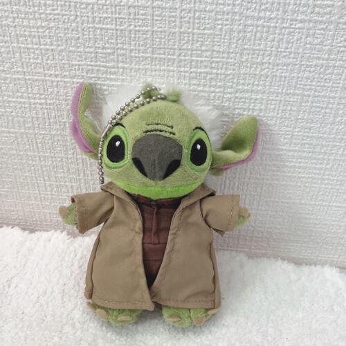 Star Wars Disney Yoda Stitch Plush Badge Japan - Photo 1/2