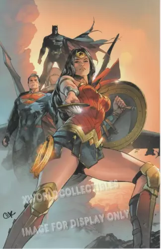 BATMAN SUPERMAN & WONDER WOMAN ART PRINT SDCC 2023 SIGNED ~ CLAY MANN 11x17