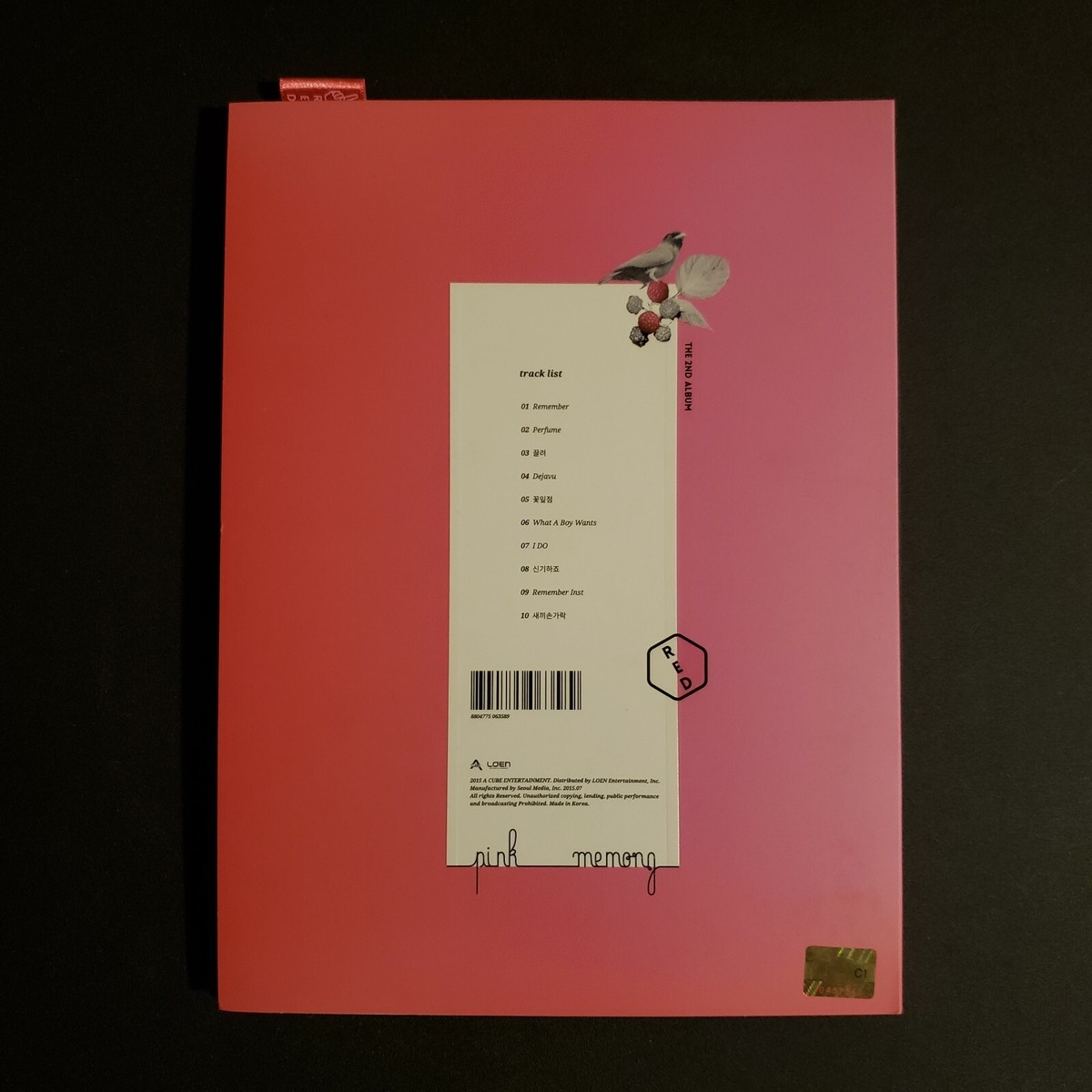 Apink 公式トレカ　集合　PINK MEMORY ② APINK - APINK - [PINK MEMORY ] Vol.2 (White.ver) CD +