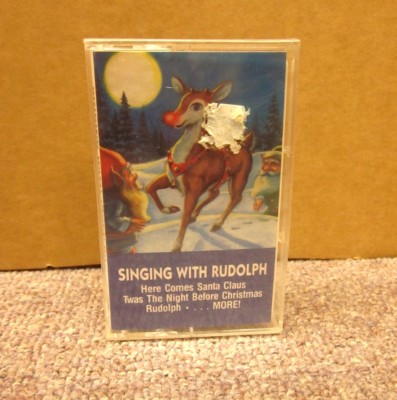 SINGING WITH RUDOLPH Christmas Songs cassette tape 1989 When Santa Gets Letter