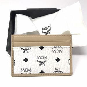 white mcm wallet