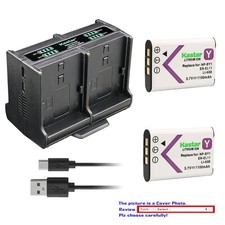 Kastar Battery Quadruple Charger for Pentax Optio L50 Optio M50 Optio M60 Camera