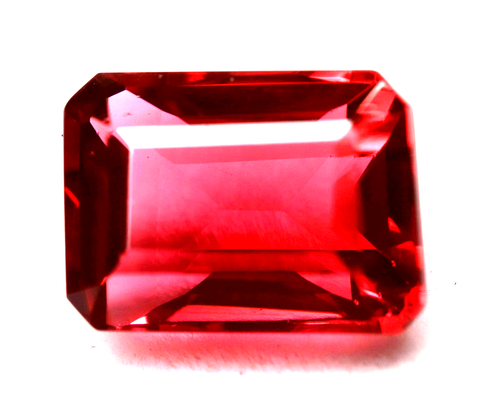 7.75 Ct Certified Natural Madagascar Red Garnet Square Cut Loose Gemstone - Picture 3 of 9