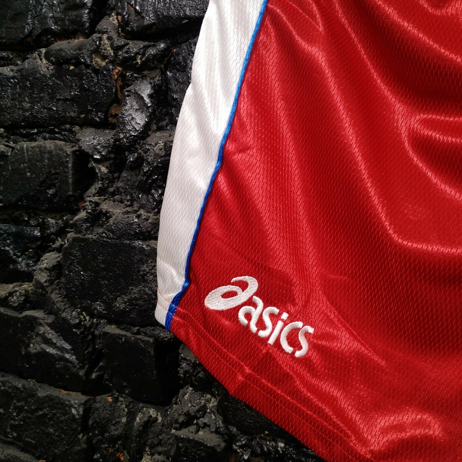 England Team Vintage Cricket Shorts With Stripes Asic… Gem