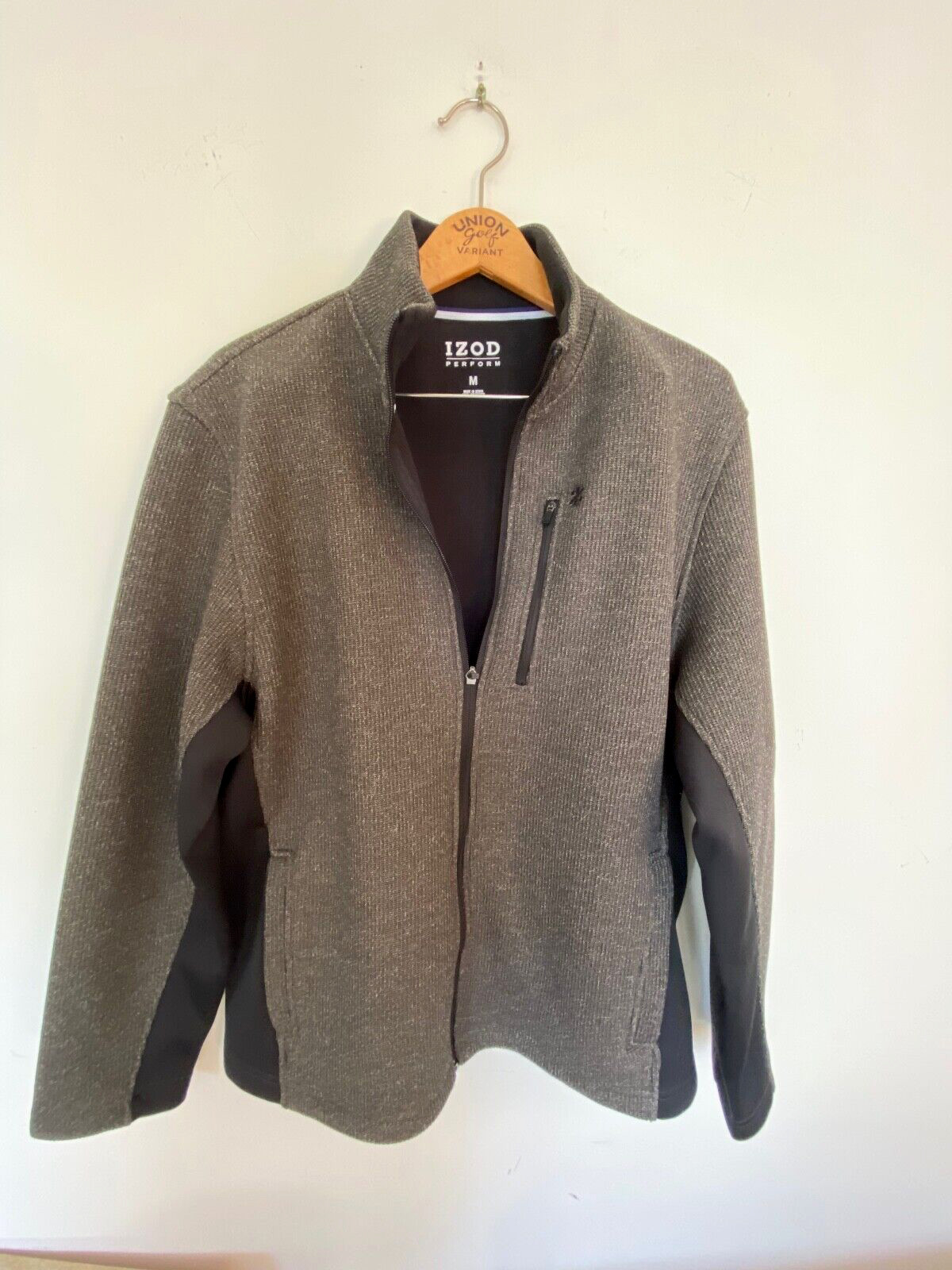 IZOD Performance Softshell Jacket Mens Medium Bla… - image 4