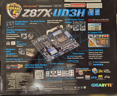 GIGABYTE GA Z87X UD3H  LGA1150 New in Box
