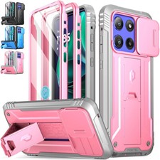 Case For Moto G Stylus 5G 2025 Built-in screen Slide Camera Cover With Kickstand