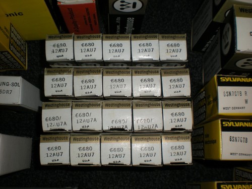 VINTAGE TUBES LOT OF 120 NEW OLD STOCK LOOK AT PICS CLOSE INCL 8 CAPS - Picture 3 of 12