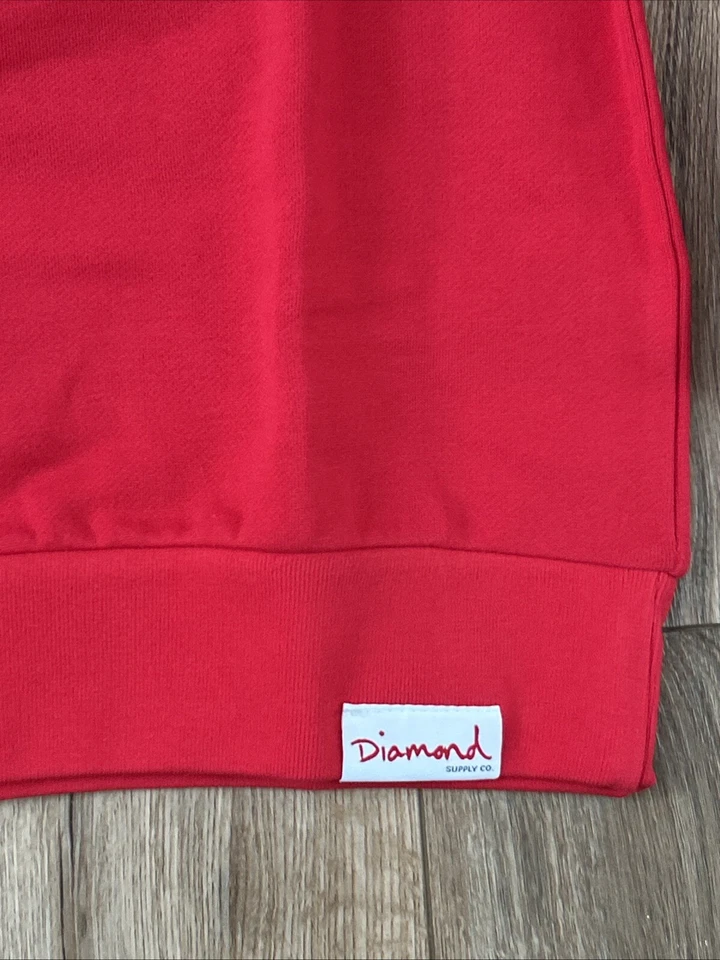 NWT Diamond Supply Co Pullover Sweatshirt, Red, Small - Image 2 of 4