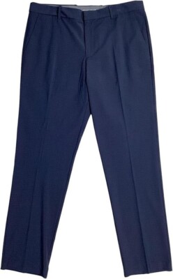 perry ellis portfolio modern fit dress pants Perry Ellis Portfolio Men's Modern Fit Stretch Resolution Dress Pants Navy 36 x 34, Blue