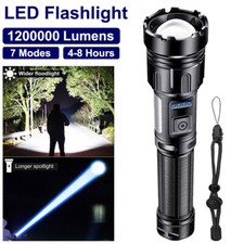 1200000lm Led Flashlight Zoom Light Super Bright Magnetic Rechargeable Torch