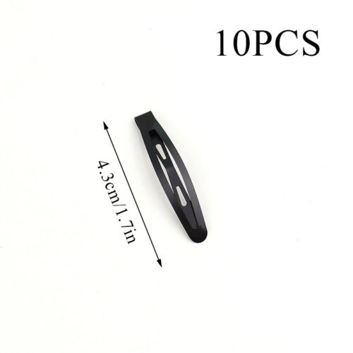 10-Teiliges Snap-Haarspangen-Set Bb-Haarnadeln Schwarze Metallspangen : - Bild 10 von 13