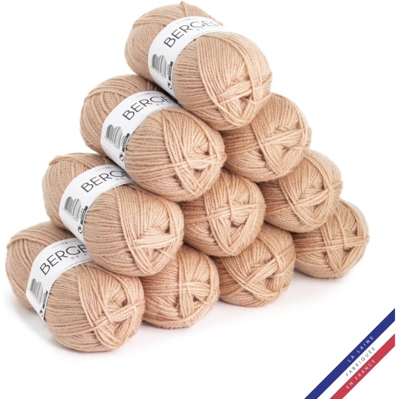 Pelotes laine Camée Barisienne Bergère de France pour tricoter des pulls cocooning