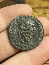 99-100 AD As Trajan Roman Empire Ancient Old Coin Rome Mint Victoria