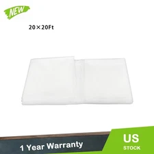 6Mil Clear Polyethylene Film Greenhouse Plastic Sheeting 20 x 20 ft