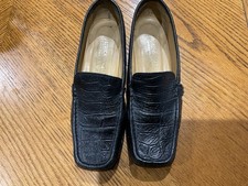 Patrick Cox Wannabe Black Croc Leather Loafers Size UK 36.5/EUR 36.5 Vintage