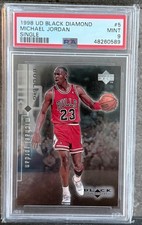 1998 Upper Deck Black Diamond #5 Michael Jordan HOF 🐐🔥🏀PSA 9 Mint