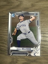 2021 Bowman Chrome Draft Brock Selvidge 1ST Bowman Rookie Card RC Yankees Mint