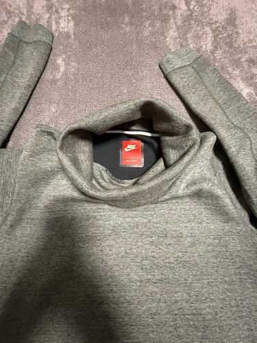 Nike Mens Tech Fleece Funnel Sweatshirt Size L Tumbled Grey Sportswear Outdoors - Picture 10 of 16