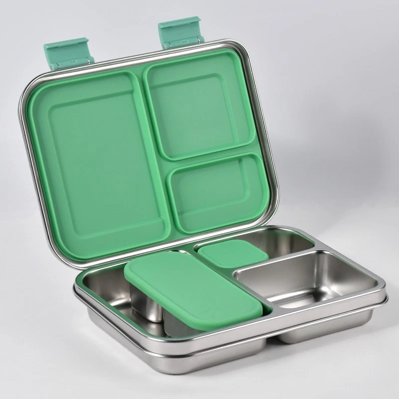 Attis Bento Box Leakproof Adult Kids Lunch Set Stainless Steel Lunch Box