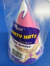 RARE Treasure Trolls Vintage Doll Toy Cartoon Birthday Party Favor Cone Hats