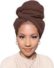 Head Wraps for Black Women African Head Wrap Lightweight for Women Long Plain Tu