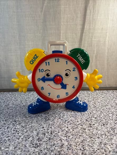 Talking Telly Educational Learning Time Clock Kid Quiz Mode Explore Mode Naystar
