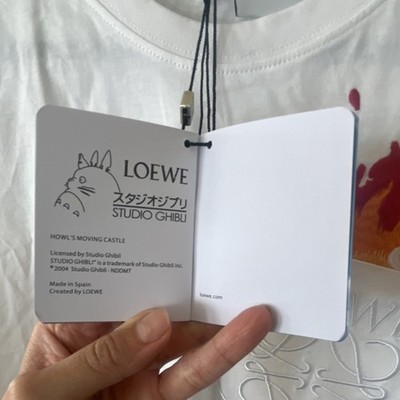 Loewe x Studio Ghibli Calcifer Embroidered Pocket White T-Shirt XS