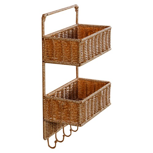 COSTWAY Panier De Rangement Suspendu à 6 Étages Sur Porte Et Mur 2 Options Dassemblage Rglable En Hauteur Pour Cuisine Armoire Salle De Bain Noir 54154499