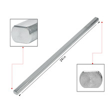 Steering Shaft Steel 34x34 Dd 24 Length Each Plain Universal Shaft Kit