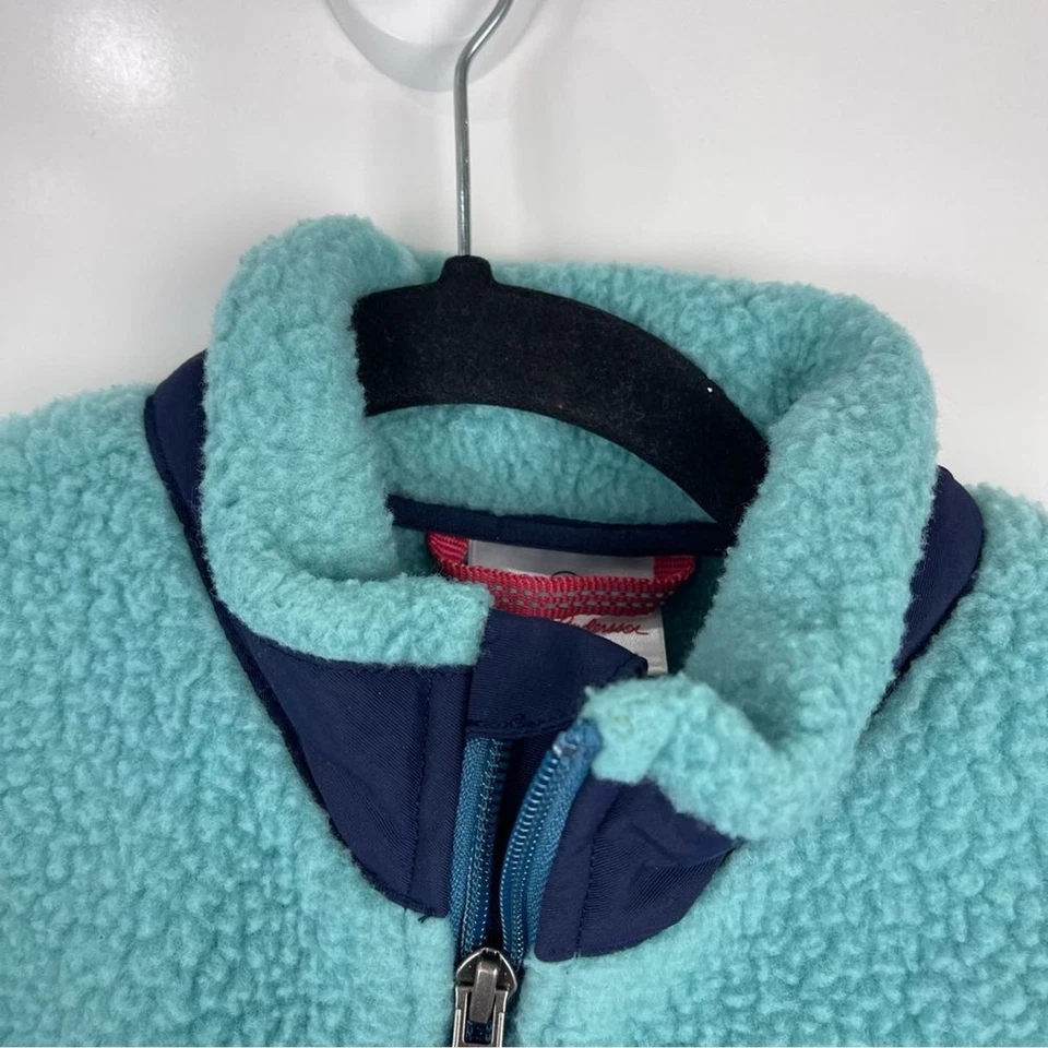 Жилет флисовый шерстяной детский Hanna Andersson без рукавов синий размер 130 США размер 8 - Изображение 3 из 4