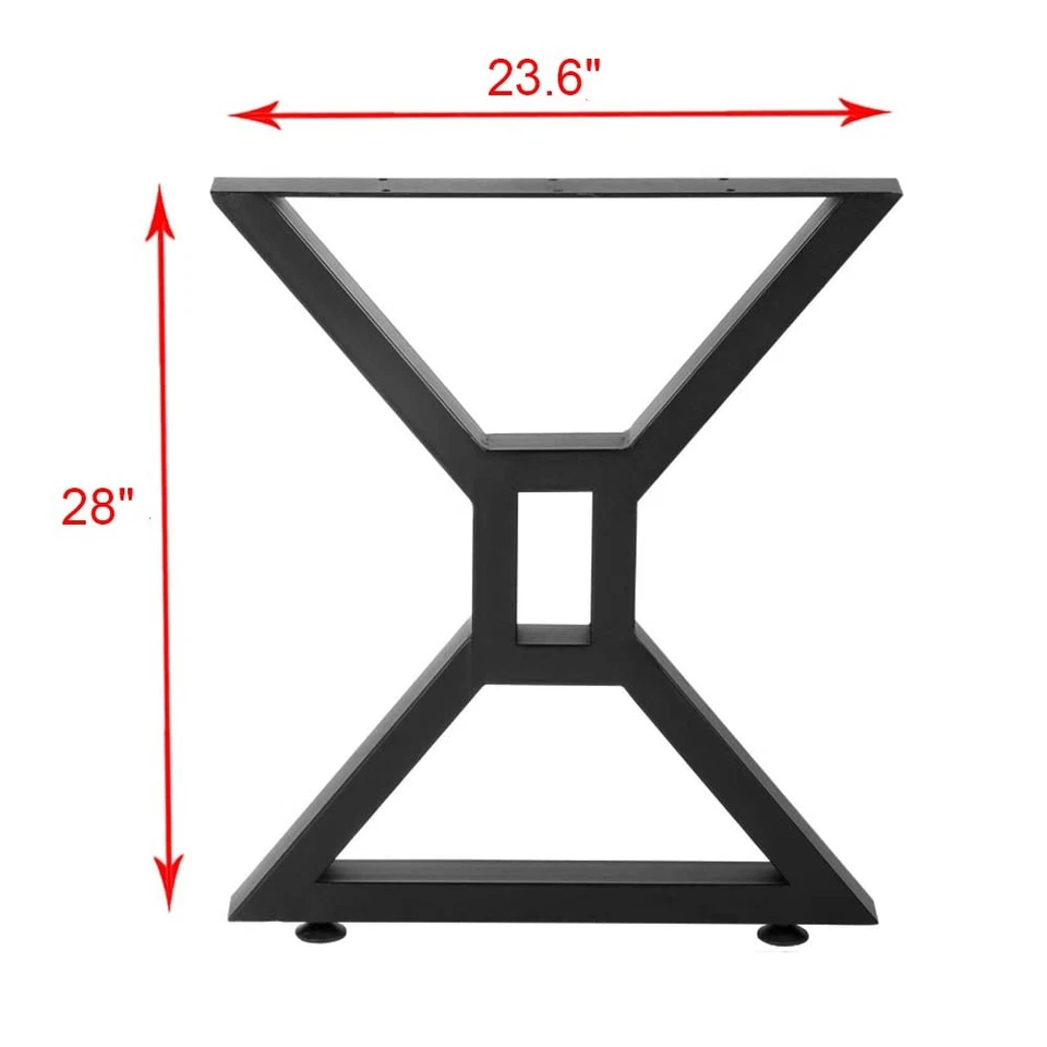 HEONITURE Mesa de Metal Pernas Mesa Pesada, Faça Você Mesmo Móveis Industriais Jantar, - Imagem 4 de 4