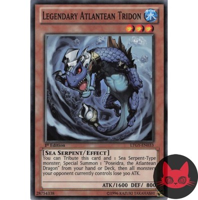 Yugioh Legendärer Atlantischer Tridon LTGY-DE033 Common 1. Auflage NM