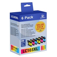 LC103XL Ink Cartridges for Brother LC103 LC101 – High Yield Color Ink Works w...